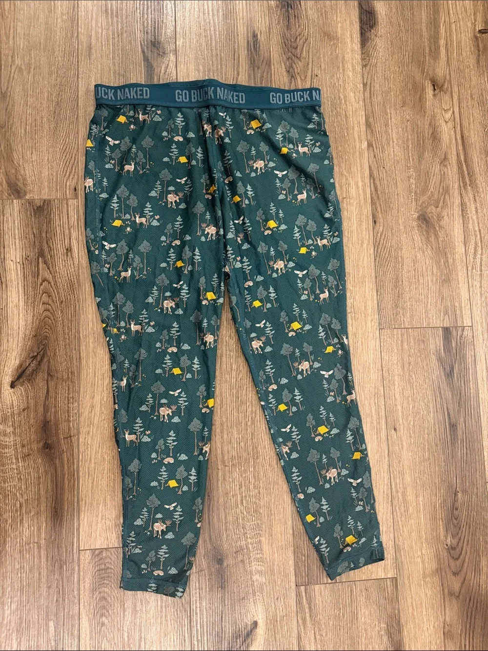 EUC Duluth Trading Co Buck Naked Base Layer Pattern Pants bottom Men Size LARGE